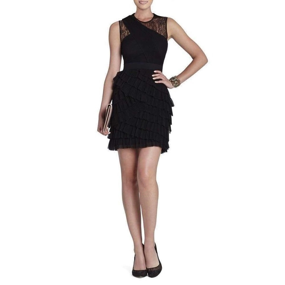 BCBG MAXAZRIA Black Jaya Dress Size 0